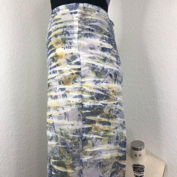 Yoshiki Hishinuma Midi Skirt Pleat Heat Crinkle Shibori - Picture 4 of 12